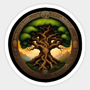 Yggdrasil Viking World Tree Norse Tree of Life Sticker